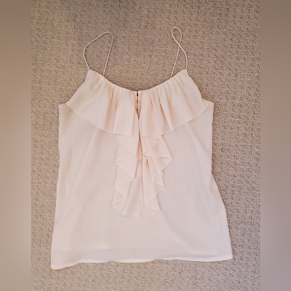 TWO H&M Beautiful Coral and Cream Tanktop| Size 4 and 6 - Picture 4 of 6